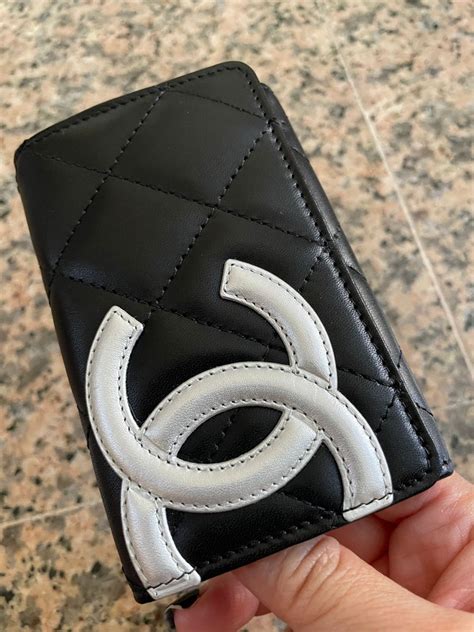 chanel cambon card holder|real real chanel wallets.